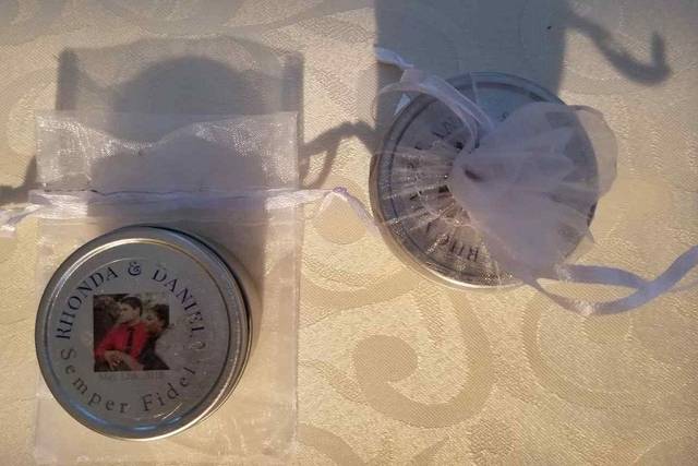 Custom wedding candle