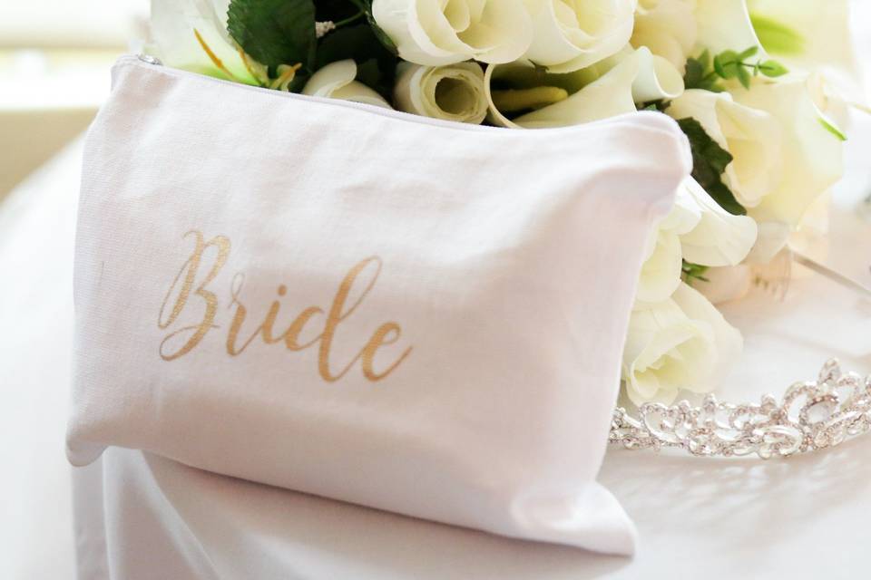 Bride's make-up bag