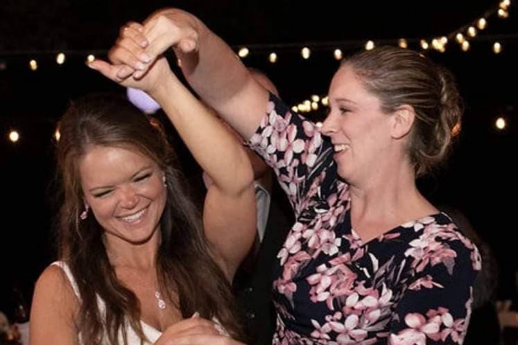 Dancing with the bride!