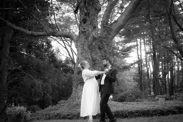 Dancing in the garden