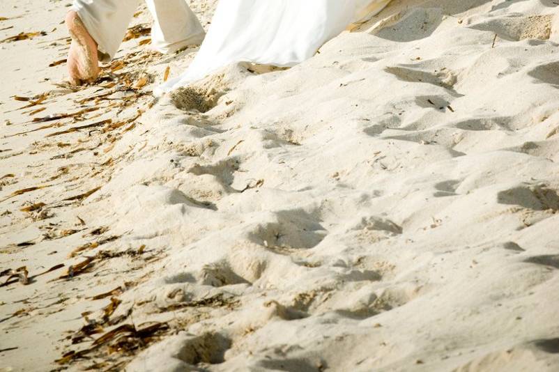 Beachside wedding in Isla Mujeres, Mexico.