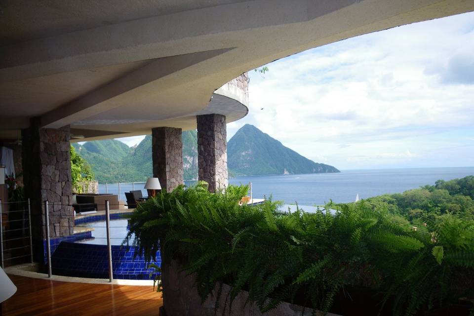 Jade Mountain, St. Lucia with a view.