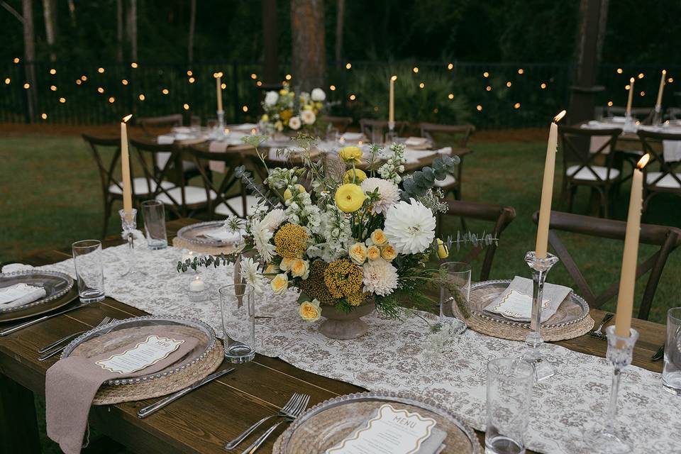 Floral Aisle Marker