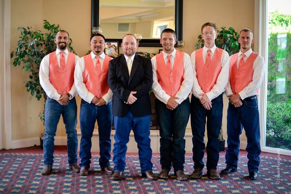 Groom and his groomsmen