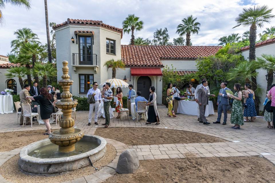Courtyard reception