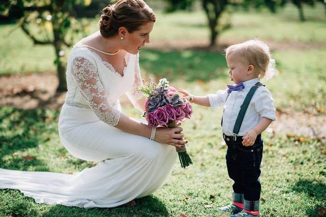 Bride and kid