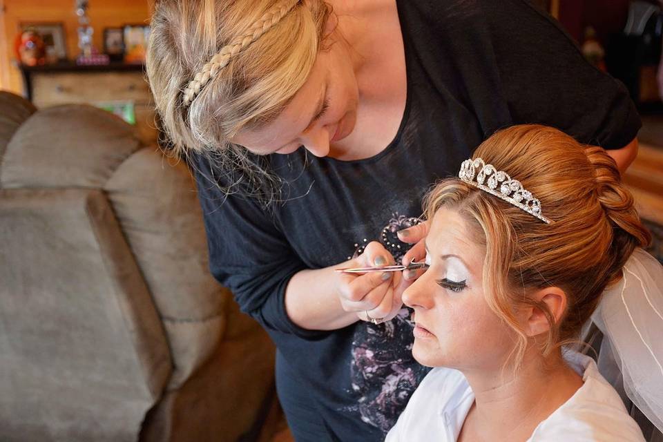 English rose On location bridal makeup by Sarah Kitson