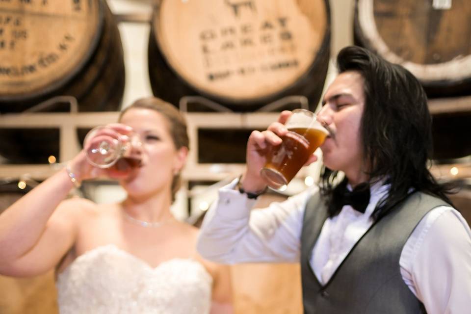Cheers to the couple!
