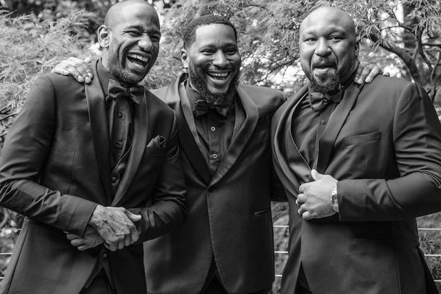Groom and best men