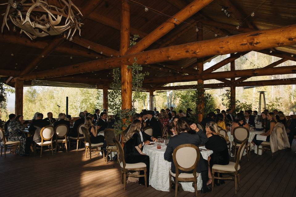 Guests dining