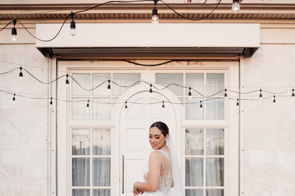 Bride in the Courtyard