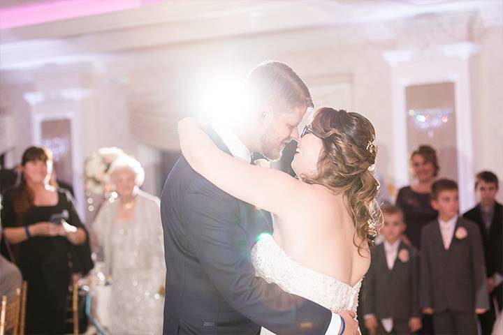 First dance as newlyweds