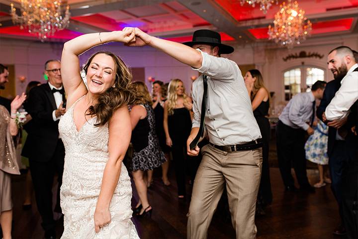 Twirling the bride