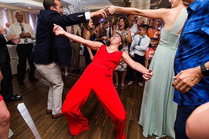 Lifting the groom