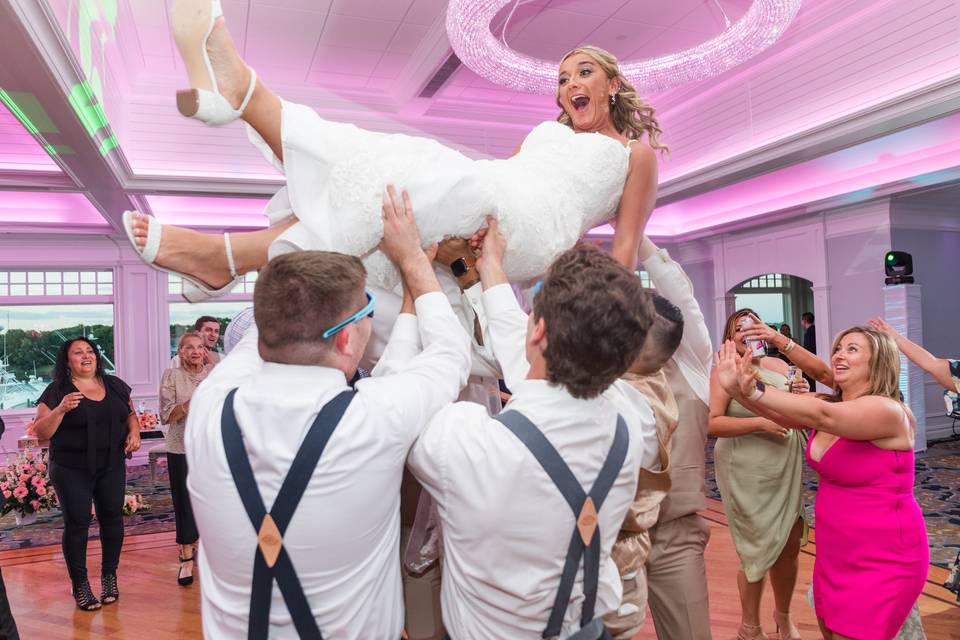 Bride in the air