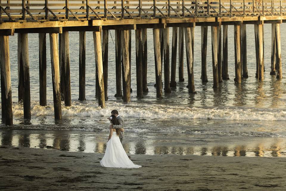 Sunset at Cayucos pier