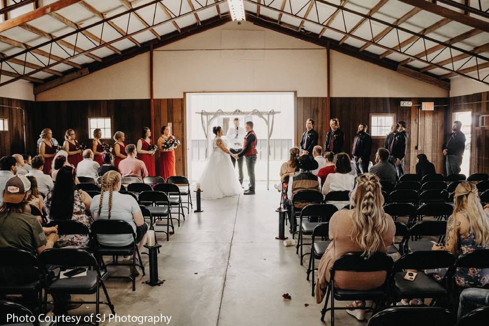 Ceremony in Stables