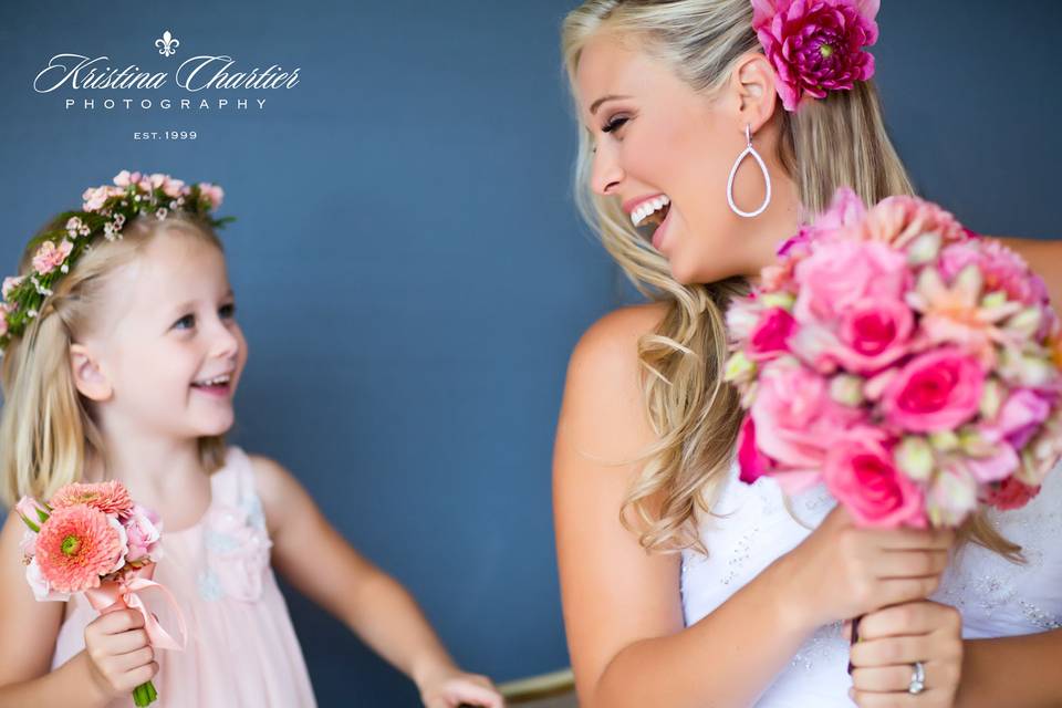 Scottsdale wedding • Scottsdale wedding photographer • pink wedding florals • bridal beauty • Arizona wedding • Arizona bride • flower girl • bride