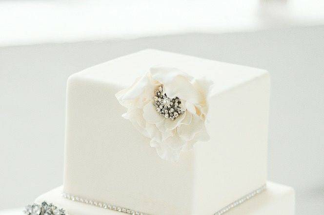 Squared wedding cake