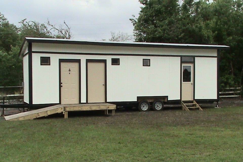 Portable bathrooms+ Bride read