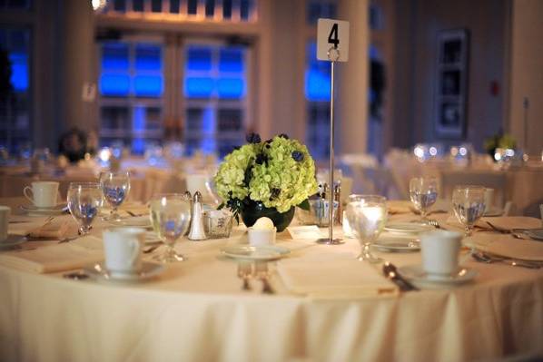 Table with centerpiece