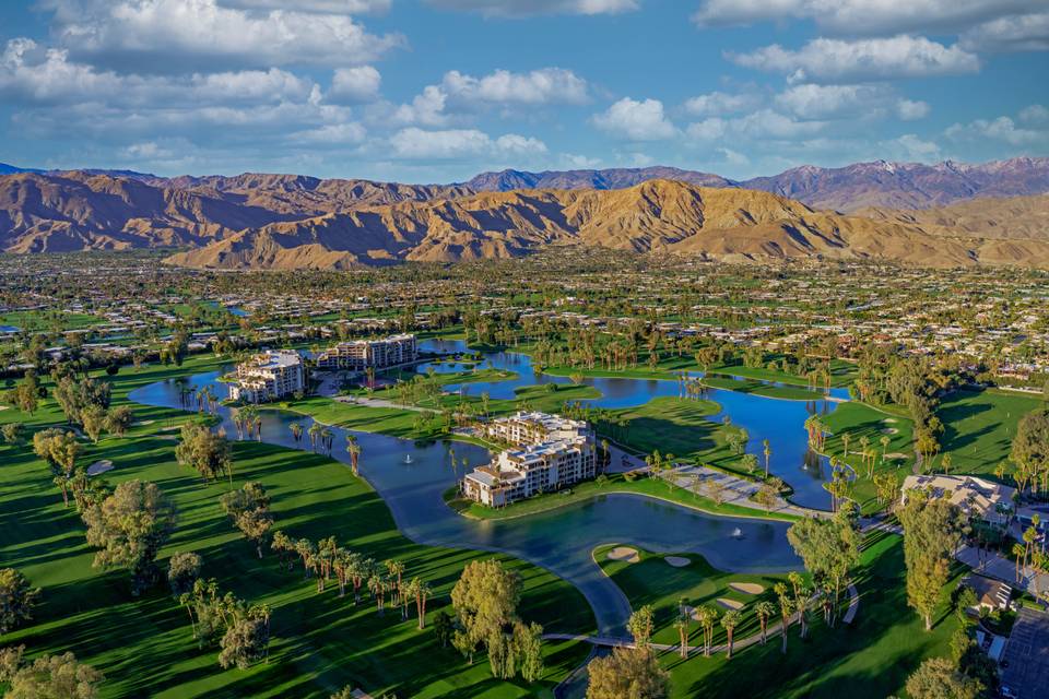 Desert Island Aerial View