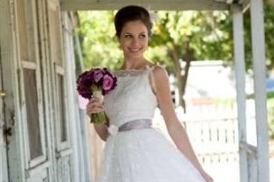 Embroidered organza ball gown style dressStephanie Williams Photography