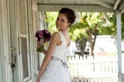 Embroidered organza ball gown style dressStephanie Williams Photography