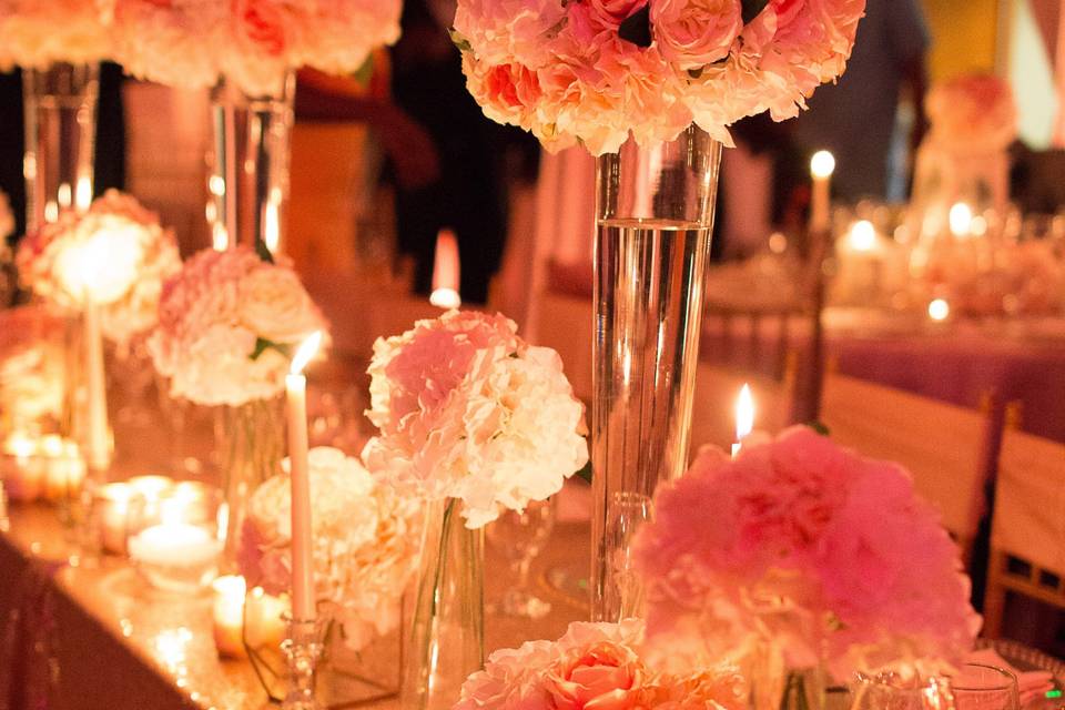 Reception Table Decor