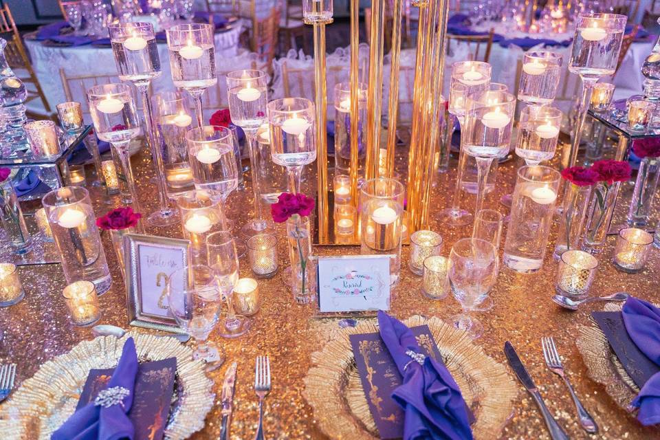 Reception Table Decor