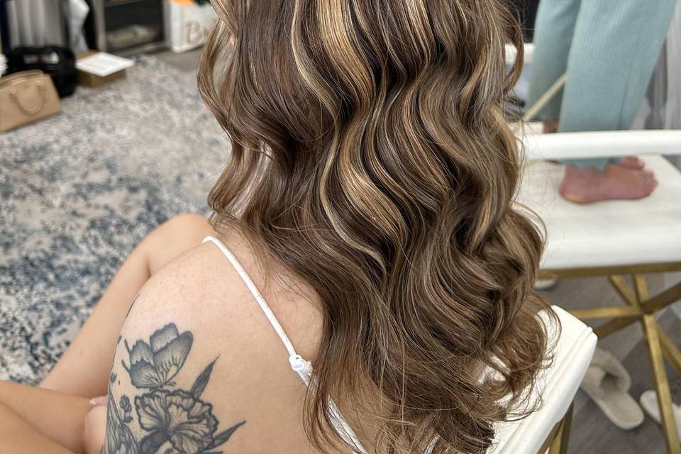 Soft half up half down
