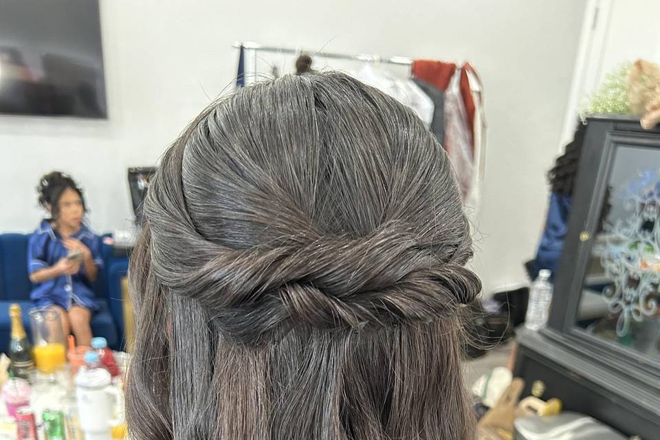 Half up half down