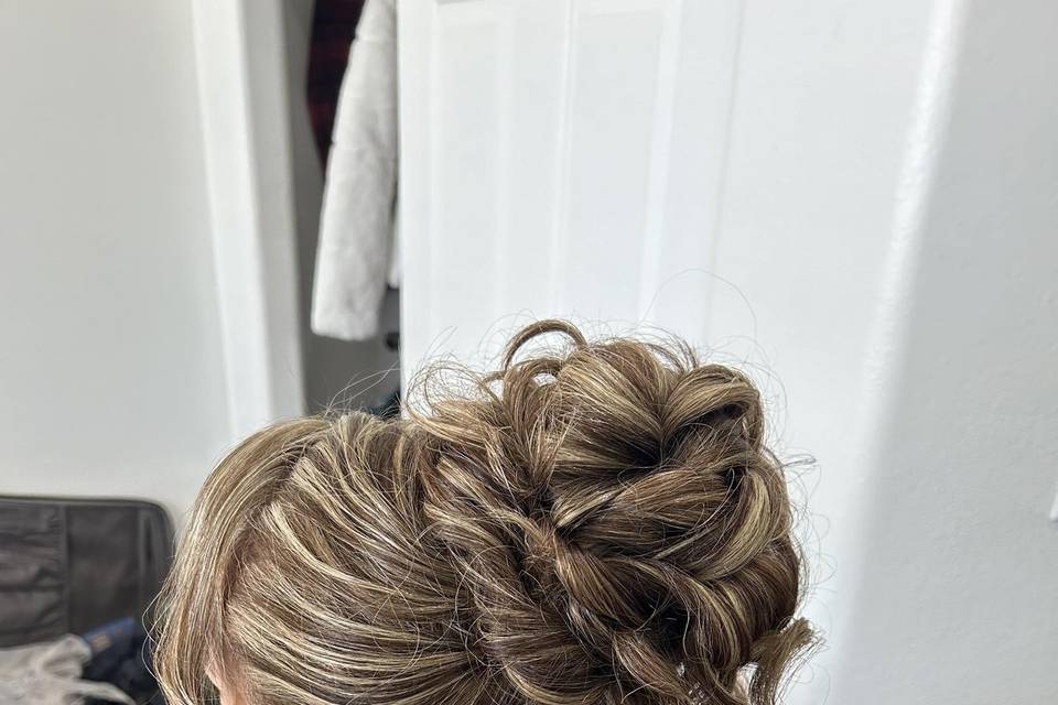 Tousled updo