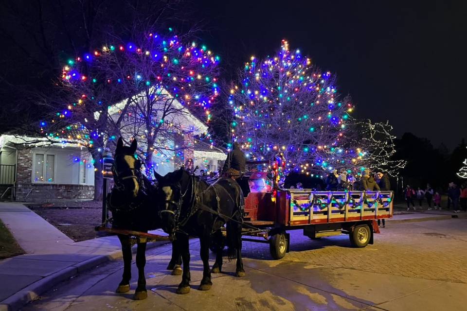 Holiday hay rides