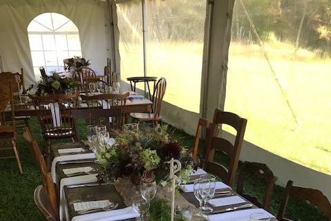 Rustic table setting