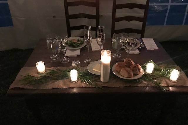 Sweetheart table