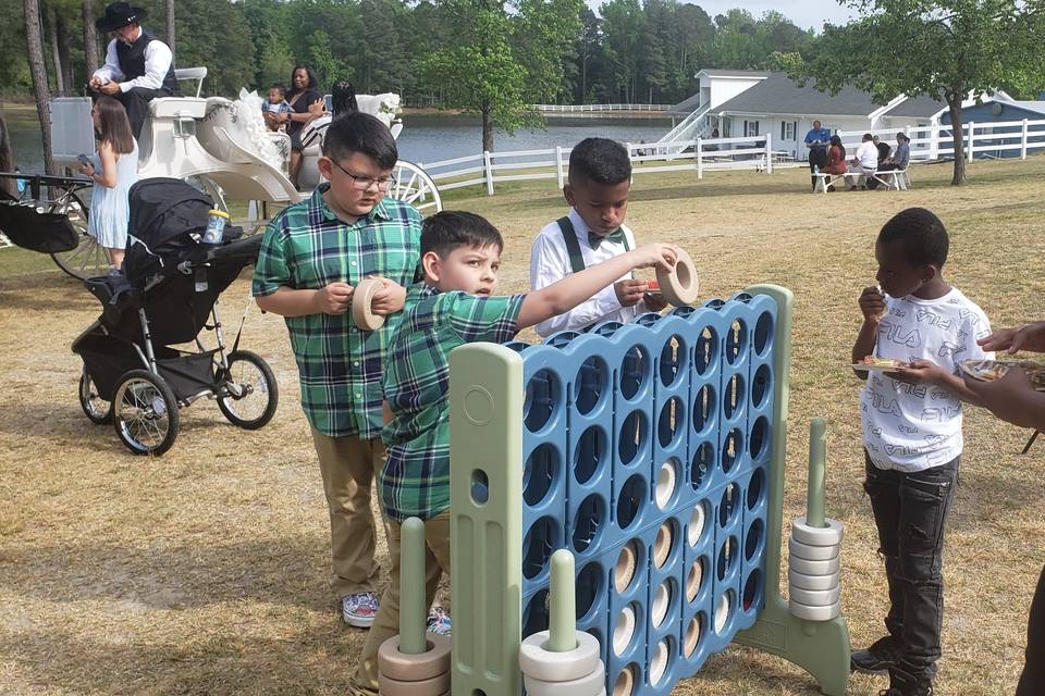 Kids Playing Giant Connect4