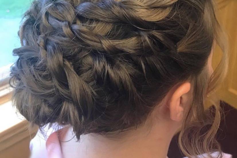 Intricate hairstyle