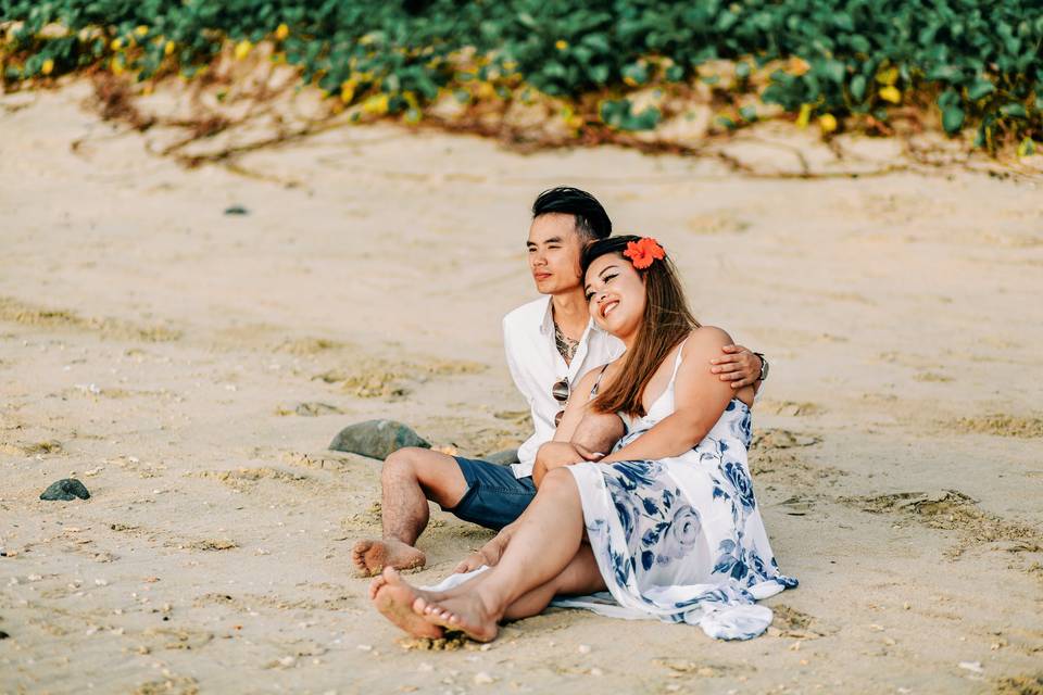 Beach engagement