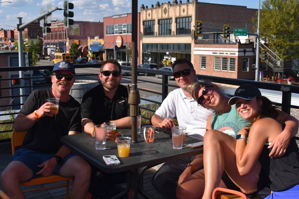 Rooftop patio