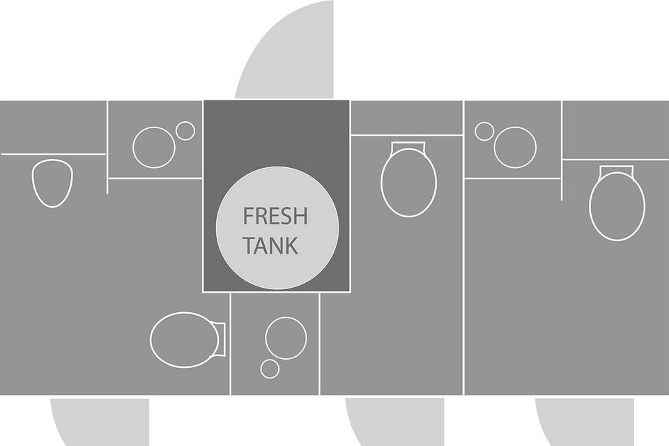 3-Stall Indy Floor Plan