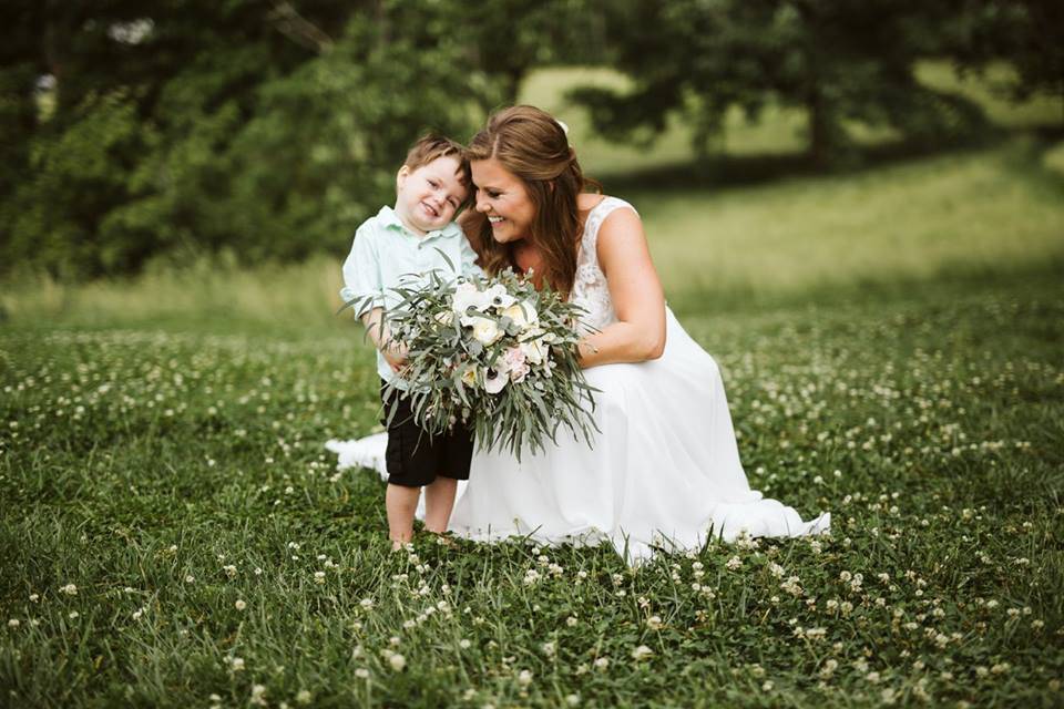 Bride and kid