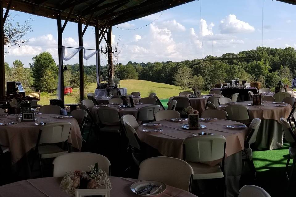 Pano under the barn September