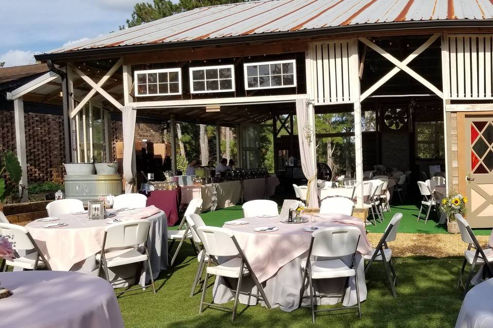 Pano of open reception space