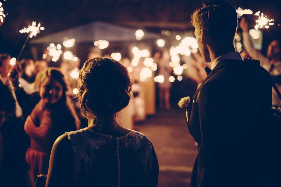 Glowing wedding