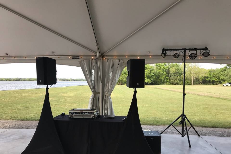 DJ Set up at The Island House