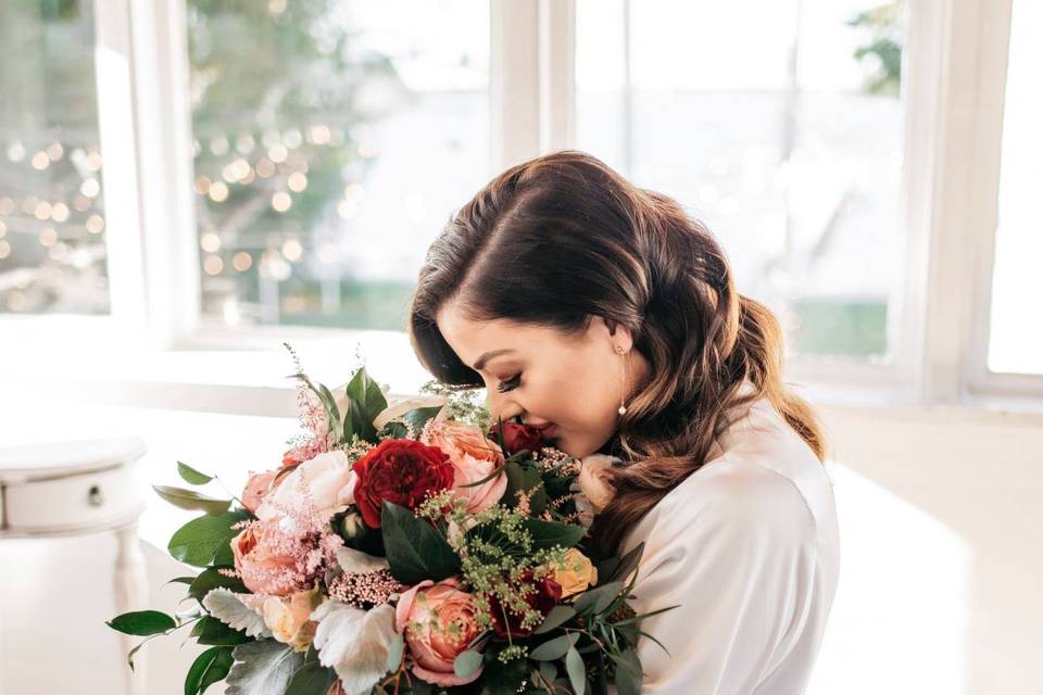 Bouquet with rings