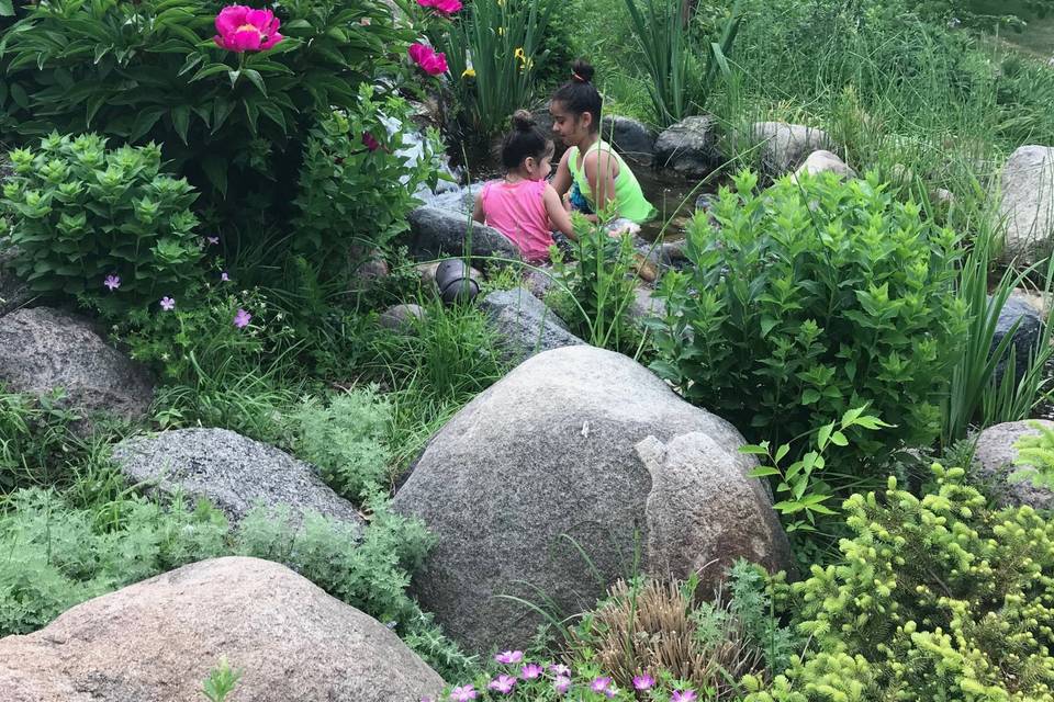 Little guests in the garden