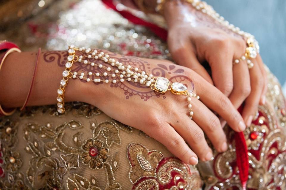 Bejeweled bride