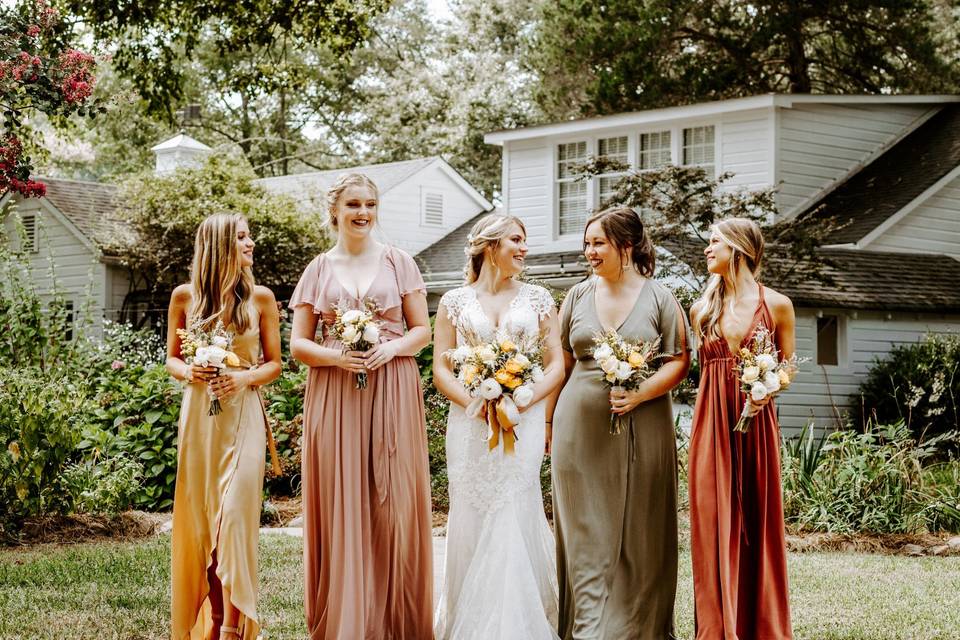 Boho bridesmaid style